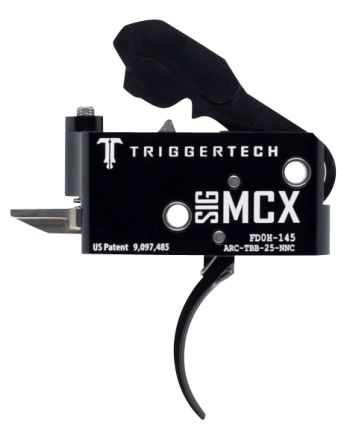 TriggerTech ARCTBB25NNF AdaptableTwo-Stage Flat Trigger with 2.50-5 lbs Draw Weight &amp; Black PVD Finish for Sig MCX