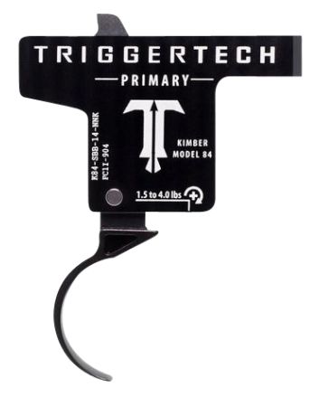 TriggerTech K84SBB14NNK PrimarySingle-Stage Curved Trigger with 1.50-4 lbs Draw Weight &amp; Black PVD Finish for Kimber M84