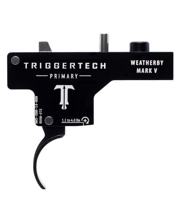 TriggerTech WM5SBB14NBW PrimarySingle-Stage Curved Trigger with 1.50-4 lbs Draw Weight &amp; Black PVD Finish for Weatherby Mark V