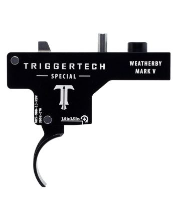 TriggerTech WM5SBB13NBW SpecialSingle-Stage Curved Trigger with 1-3.50 lbs Draw Weight &amp; Black PVD Finish for Weatherby Mark V