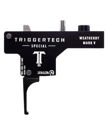 TriggerTech WM5SBB13NBF SpecialSingle-Stage Flat Trigger with 1-3.50 lbs Draw Weight &amp; Black PVD Finish for Weatherby Mark V