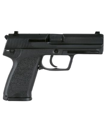 HK 81000316 USP V1 SA/DA 40 S&amp;W Caliber with 4.25" Barrel, 10+1 Capacity, Overall Black Finish, Serrated Trigger Guard Frame, Serrated Steel Slide &amp; Polymer Grip Includes 2 Mags