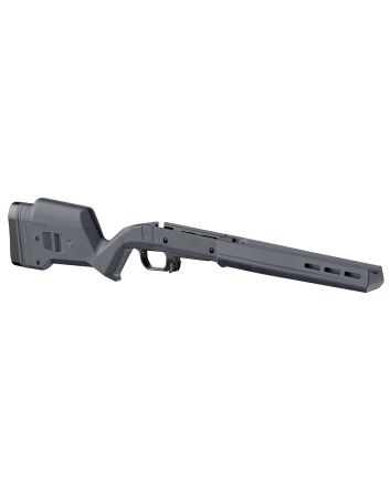 Magpul MAG1069-GRY-LT Hunter 110Stock Fixed with Aluminum Bedding &amp; Adj Comb Stealth Gray Synthetic Savage 110 Short Action Left Hand