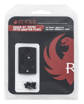 Ruger 90723 Ruger-57 Optic Adapter Plate Pistol Black Anodized Aluminum