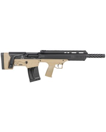 ATI ATIG12BDT Bulldog12 Gauge Semi-Auto 3" 5+1 18.50" Black Steel Barrel, Black Aluminum Receiver, Picatinny Rail, Tan Fixed Bullpup Stoc &amp; Grip