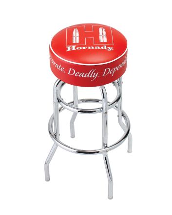 Hornady 99103 Reloading Bench Stool Chrome Red Chromed Steel Vinyl