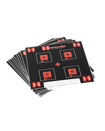 Hornady 9963 Lock-N-Load Target Grid Hanging Paper Black Red White 10 Pack