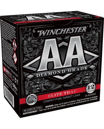 Winchester Ammo AADGHA127 AA Diamond Grade Elite Trap 12Gauge 2.75" 1 1/8oz 7.5Shot 25 Per Box/10 Case
