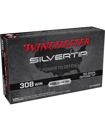 Winchester Ammo W308ST Silvertip308Win 150gr Defense Tip 20 Per Box/10 Case