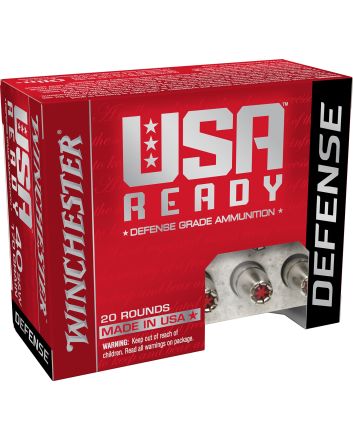Winchester Ammo RED40HP USA Ready 40S&amp;W 170gr Hex Vent Hollow Point 20 Per Box/10 Case