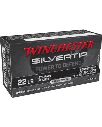 Winchester Ammo W22LRST Silvertip22LR 37gr Silvertip Hollow Point 50 Per Box/40 Case