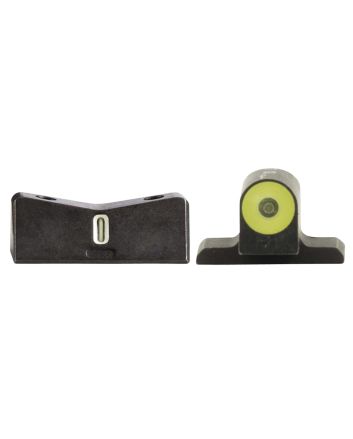 XS Sights SI0014S5Y DXT2 Big Dot Night Sights-Sig SauerBlack | Green Tritium Yellow Outline Front Sight Green Tritium White Outline Bar Rear Sight