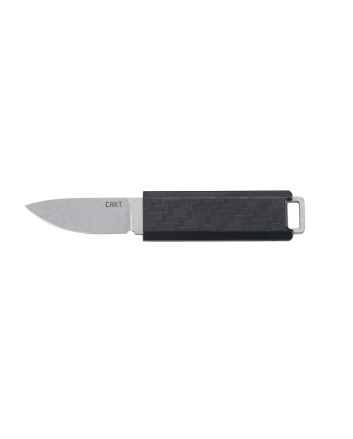 CRKT 2425 Scribe1.74" Fixed Drop Point Plain Stonewashed 5Cr15MoV SS Blade/ 2.38" Black GRN Handle Includes Pocket Clip/Sheath