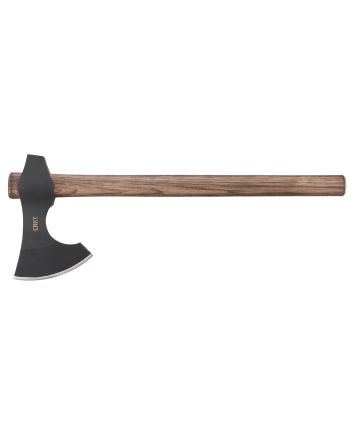 CRKT 2736 Berserker4.65" Blade 1055 Carbon Steel Blade/Tennessee Hickory Handle 19" Long Axe w/Hammer
