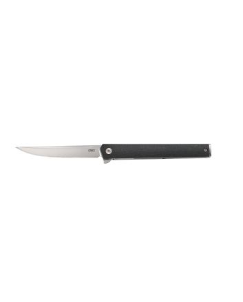 CRKT 7097 CEO3.35" Folding Plain Satin AUS-8A SS Blade/ Black GRN Handle Includes Pocket Clip