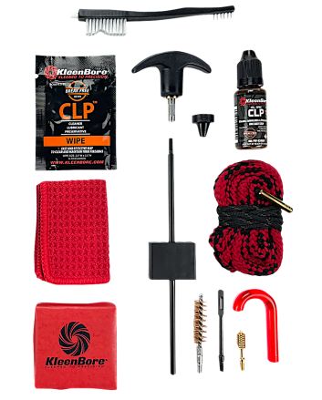 KleenBore KDS-556 Dual Kleen Rod &amp; Pull Through Rope Cleaner .223/ 5.56mm Rifle 30" Steel Nylon Bristles Phosphor Bronze Bristles