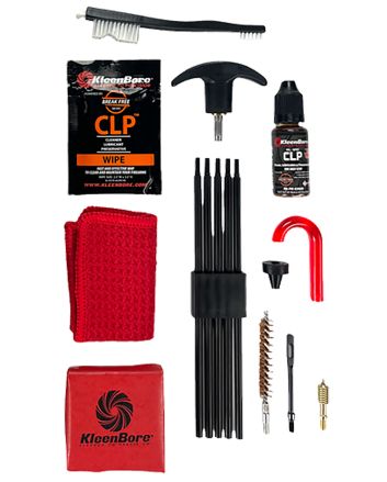 KleenBore K309 Rifle Classic Cleaning Kit .35/ 9mm PCC Cal Carbine Rifle Nylon Bristles Phosphor Bronze Bristles