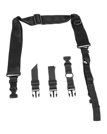 NcStar AARS2PB VISM Sling Black Nylon Strap w/Elastic Shock-Cord 55"-72" OAL Adjustable Bungee