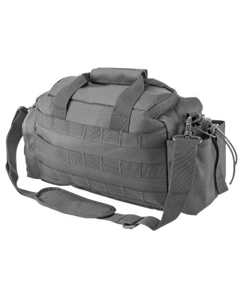 NcStar CVSRB2985U VISM Small Range Bag Side Pockets, PALs Webbing, Carry Handles/Adjustable Shoulder Strap, 12"L x 5"W x 7"H Interior Dimensions Urban Gray