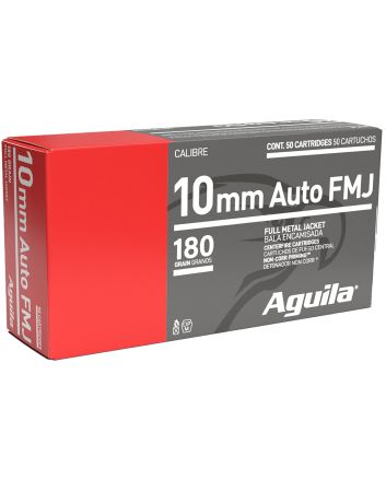 Aguila 1E102110 Target &amp; Range Handgun 10mm Auto 180gr Full Metal Jacket 50 Per Box/20 Case