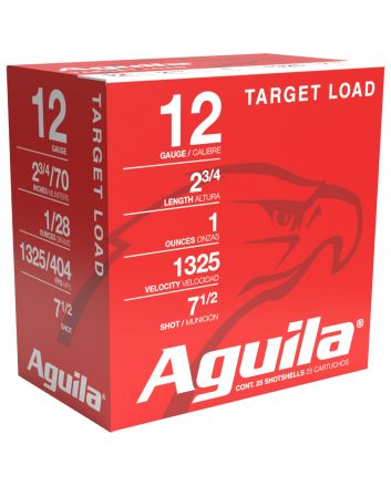 Aguila 1CHB1285 Sporting Clays High Velocity 12Gauge 2.75" 1oz 7.5Shot 25 Per Box/10 Case