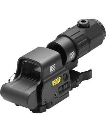 Eotech HHSV HHS V EXPS &amp; G45 Magnifier Matte Black 1x/5x 1.20" x 0.85" 4 x 1 MOA Red Dots/68 MOA Ring