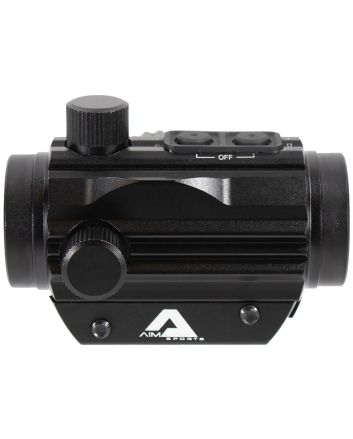 Aim Sports RD120PE Micro Dot5 MOA Black Anodized 1x20mm Red/Green Dual Illuminated