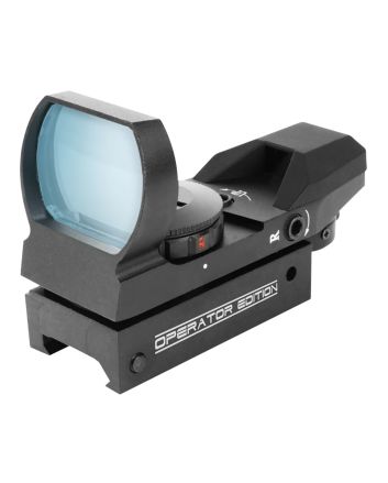 Aim Sports RT40E1 Reflex Sight Operator Edition Black Anodized 1x 24mm x 34mm Red/Green Multi Reticle