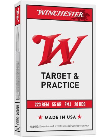 Winchester Ammo W223K USA223Rem 55gr Full Metal Jacket 20 Per Box/50 Case