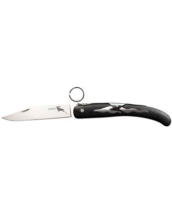 Cold Steel CS20KK Kudu4.25" Folding Plain Mirror Polished 5Cr15MoV SS Blade/ Black Woodgrain Zy-Ex Handle