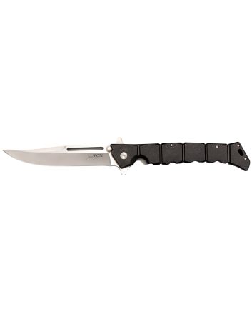 Cold Steel CS20NQX LuzonLarge 6" Folding Plain 8Cr13MoV SS Blade/Black GFN Handle Features Safety Switch Includes Pocket Clip