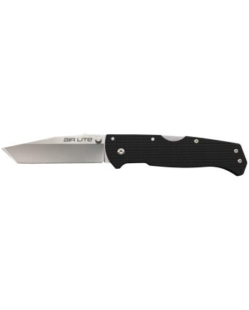 Cold Steel CS26WT Air Lite 3.50" Folding Tanto Plain AUS-10A SS Blade/Black G10 Handle Includes Pocket Clip