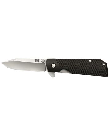 Cold Steel CS20NPJAA 19113" Folding Clip Point Plain 4034 SS Blade/Black Checkered Griv-Ex Handle Includes Pocket Clip