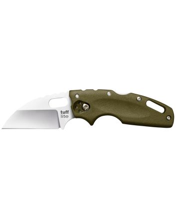 Cold Steel CS20LTG Tuff Lite2.50" Folding Clip Point Plain AUS-8A SS Blade/OD Green Griv-Ex Handle Includes Pocket Clip