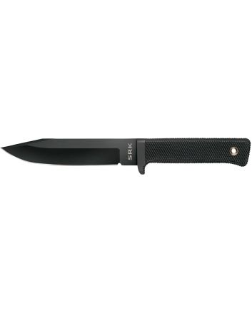 Cold Steel CS49LCK SRK6" Fixed Clip Point Plain Black Tuff-Ex Finish SK-5 Steel Blade, 4.75" Black Kray-Ex Handle, Includes Sheath