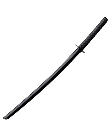 Cold Steel CS92BKKC Bokken Training Sword 30" Fixed Plain Black Polypropylene Blade 11.50" Black Imitation Cord Wrap Polypropylene Handle