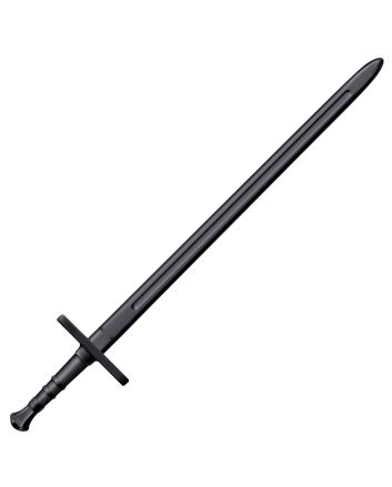 Cold Steel CS92BKHNH Hand &amp; A Half Training Sword 34" Fixed Plain Black Polypropylene