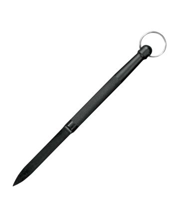 Cold Steel CS92DD Delta Dart3.38" Fixed Plain Black knurled w/Lanyard Ring Zy-Ex Handle