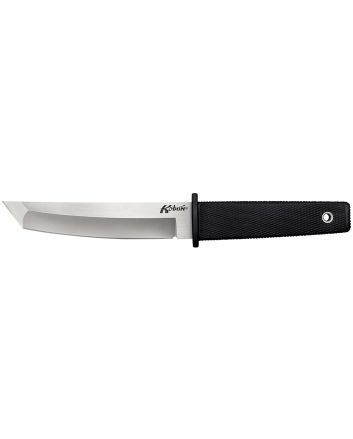 Cold Steel CS17T Kobun5.50" Fixed Tanto Plain AUS-8A SS Blade/Black Deep Checkered Kray-Ex Handle Includes Belt Clip/Sheath