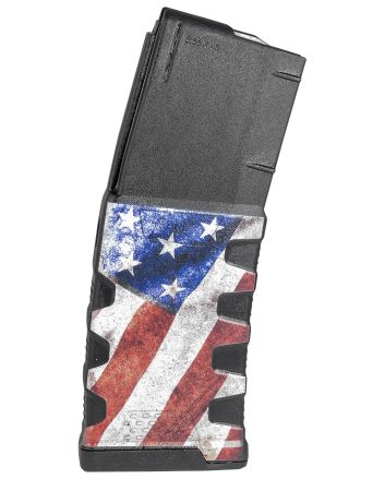 Mission First Tactical EXDPM556AFM1 Extreme Duty30rd 223 Rem/5.56x45mm Fits AR-15/M4 Black w/American Flag M1 Polymer