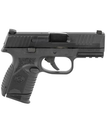 FN 66100816 509CSteel Frame 9mm Luger 10+1, 3.70" Black Steel Barrel, Matte Black Serrated Stainless Steel Slide &amp; Polymer Frame w/Picatinny Rail, Black Interchangeable Backstrap Grip, Ambidextrous