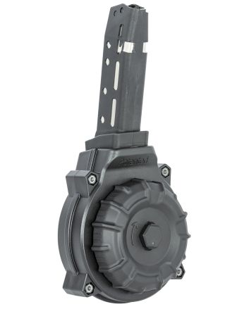 ProMag DRMA37 Standard40rd Drum 45 ACP Compatible w/ Glock 30/21 Black DuPont Zytel Polymer