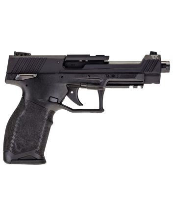Taurus 1TX22C15110 TX22 Competition 22 LR 10+1 5.25" Threaded Bull Barrel, Overall Black Finish, Hard Coat Anodized Aluminum Optic Cut/Serrated Slide, Polymer Frame w/Picatinny Rail, Polymer Grips