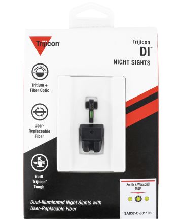 Trijicon 601108 DI Night Sight SetGreen/Tritium/Fiber Optic Front Sight-Green Tritium Black Outline Rear Sight Smith &amp; Wesson M&amp;P/M&amp;P M2.0/SD9 VE
