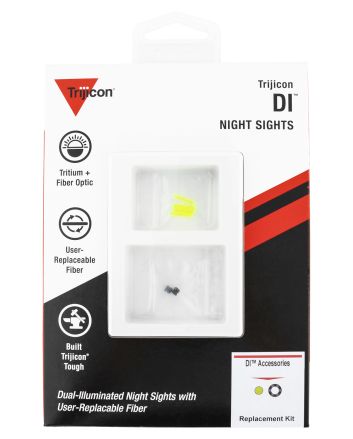 Trijicon AC50011 DI Night Sight Standard Replacement Kit Green Fiber &amp; Black Retainer