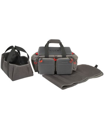 Allen 8325 Competitor Premium Gray Molded Lockable Range Bag w/Internal Tote &amp; Fold-Up Gun Mat