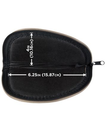 Allen 726 Pistol Case6" Long Earth Tone Holds Handgun Endura