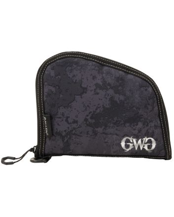Girls With Guns 9078 Midnight Handgun Case 8" Black/Shade Blackout Camo, Locking Zipper