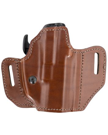 Bianchi 32831 Allusion Assent Pro-Fit OWB Size 13b Tan Leather Belt Slide Compatible w/FN FNS/Ruger Security-9/Glock 1919X/23/45 Fits 4" Barrel Belt Up to 1.50" Wide Right Hand