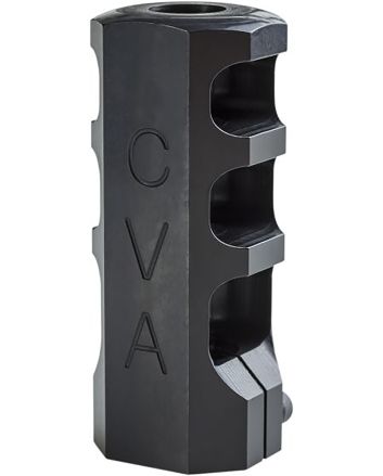 CVA AC1726 Muzzle BrakeBlack Nitride with 3/4"-24 tpi Threads for 50 Cal CVA Paramount, Accura LR-X, Accura MR-X